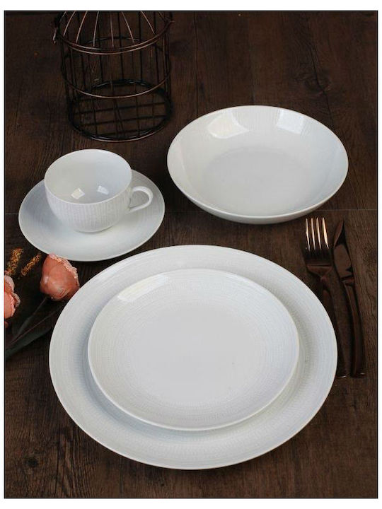 Cryspo Trio White Dream White Porcelain Dinnerware Set 25.462.40 20pcs