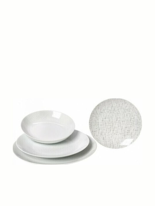 Cryspo Trio White Dream White Porcelain Dinnerware Set 25.462.40 20pcs