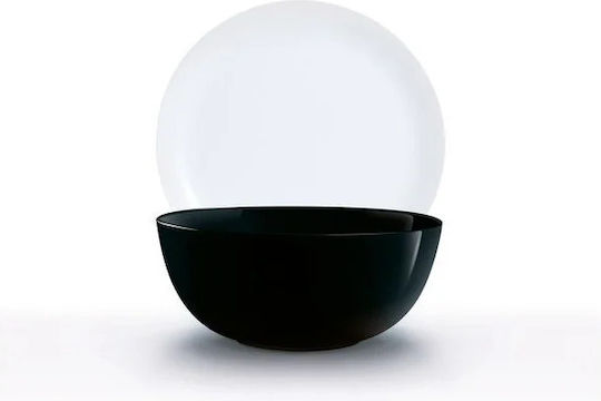 Luminarc Σερβίτσιο Πιάτων Γυάλινο Μαύρο 19τμχ 0883314750362
