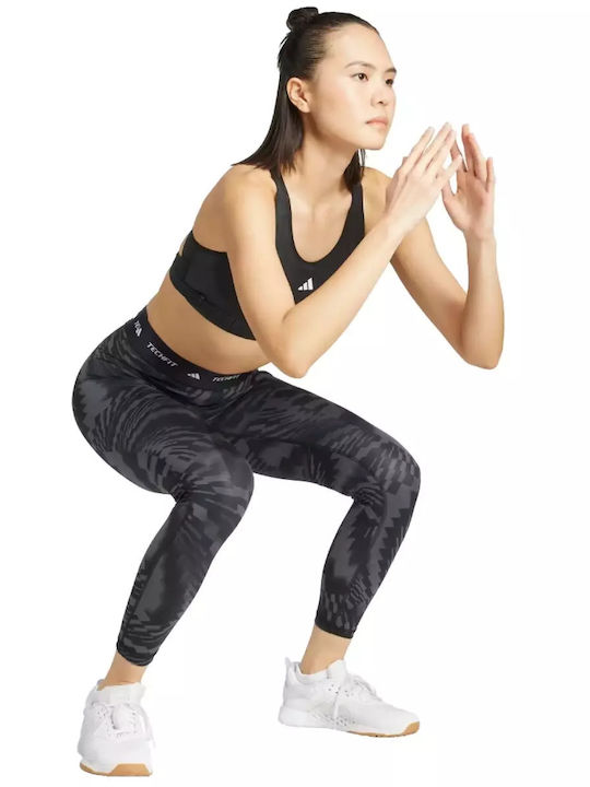 Techfit Training Damen Gekürztes Leggings Formendefinition Schwarz