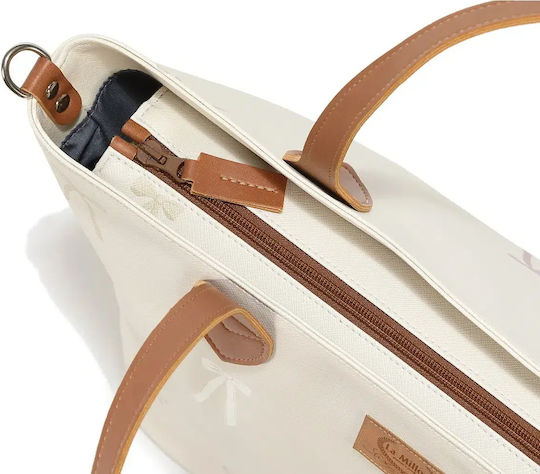 La Millou Shoulder/Hand Diaper Bag Beige 56x35x2cm.