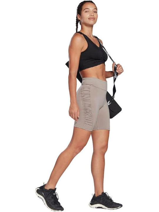Studio Ruched Women's Bike Running Legging High Waisted Boulder Grey