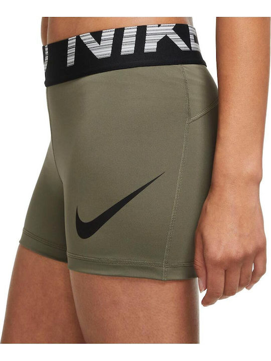 Dri-Fit Pro Dri-fit Training Γυναικείο Κολάν-Σορτς Χακί
