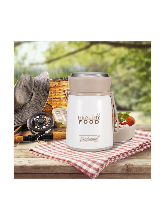 Maestro Δοχείο Φαγητού Inox Θερμός Γκρι 530ml