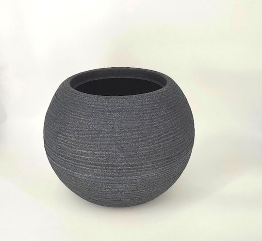 Pflanzkübel Kunststoff Kugelform Anthrazit Sfri50 50x42