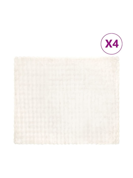 vidaXL Pelzige Decke Übergröße 220x240cm Weiß