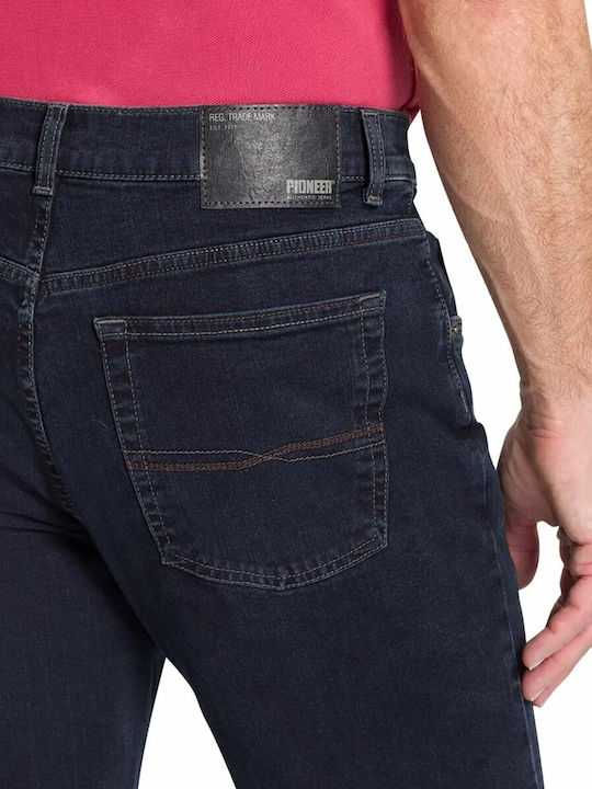 Men's Jeans Pants with Regular Straight Fit Ron Blue/black
