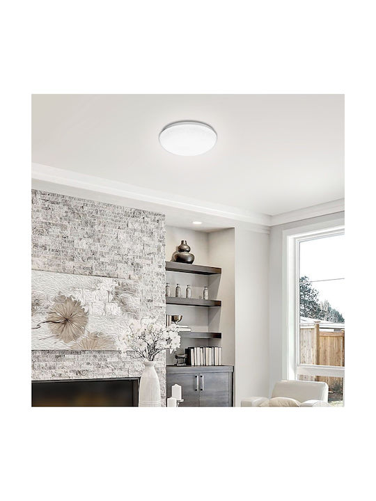 Vivalux Valletta Deckenleuchte 37.2cm Weiß mit Integrierter LED