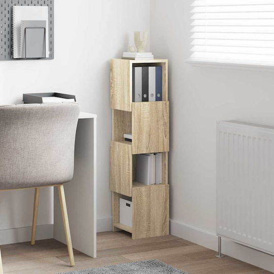 vidaXL Office Storage Cabinet Wooden White 25.5x25x102cm