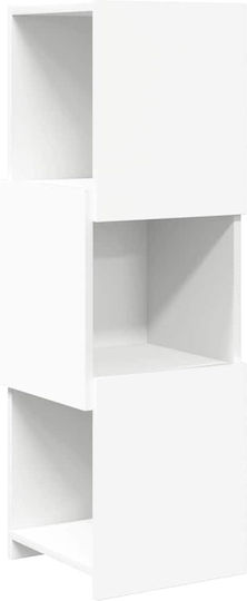 Büroaufbewahrungsschublade und -schrank Holzweiß 30,5x30x95cm