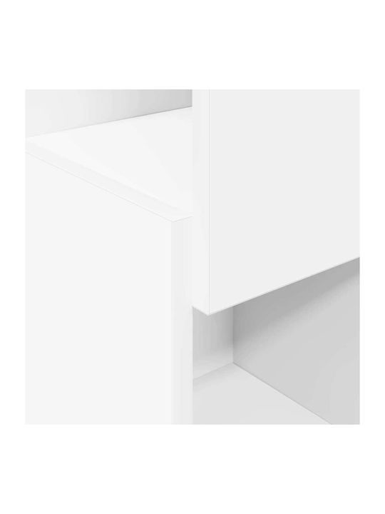 Office Storage Chipboard Cabinet White L25.5xW25xH80cm