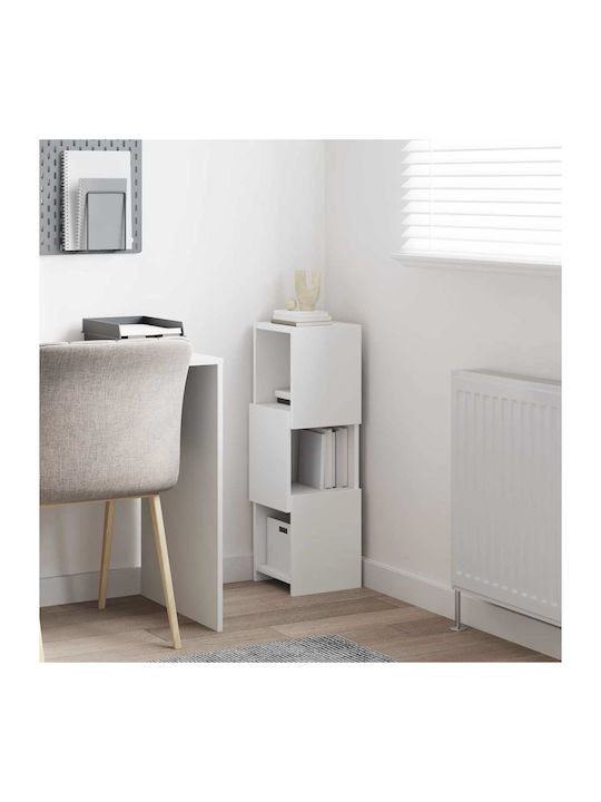 Office Storage Chipboard Cabinet White L25.5xW25xH80cm
