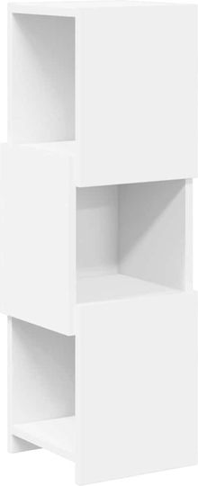 Дървен Бюро Шкаф Бял 25.5x25x80см