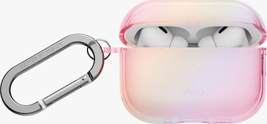 Uniq Θήκη Σιλικόνης με Γάντζο σε Ροζ χρώμα για Apple AirPods Pro 3