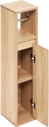Дървено Нишово Шкафче За Тоалетна Хартия 18x20x78см