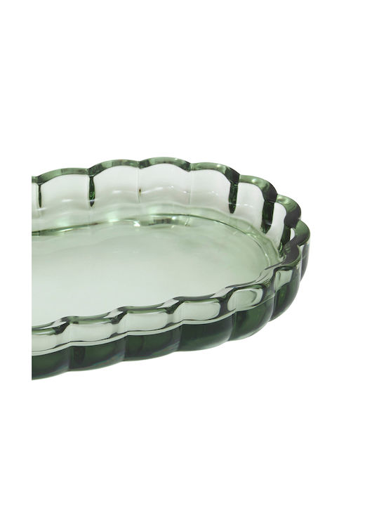Glass Green Soap Dish 19.7x11.4x2.5cm