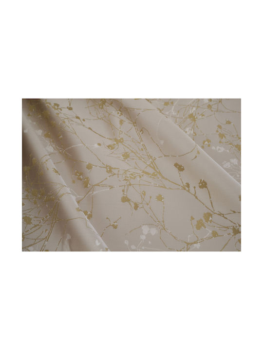 Saray Home Vorhang mit Bleistiftfalten CE 930 Beige / Gold 930-280 220x280cm