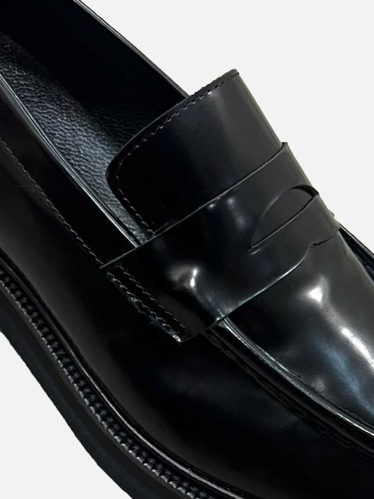 Men's Leather Loafers Black
