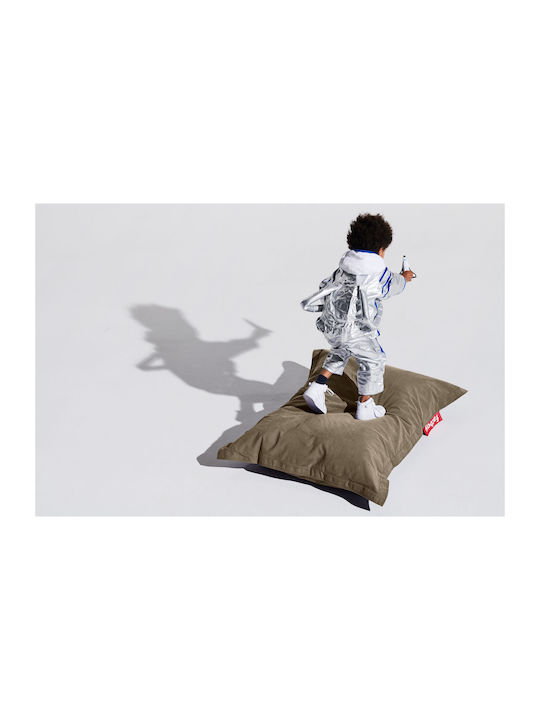 Пуф Болстър Junior Canvas Recycled Taupe Сив 100x130см