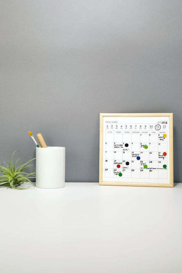 Kikkerland Дъска за маркери Окачване Planner 20x20см