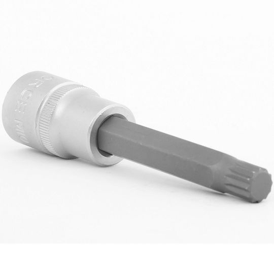 Force Long Spline Socket 1/2'' Long Walnut with Spline Head and Socket 1/2'' M9x120mm