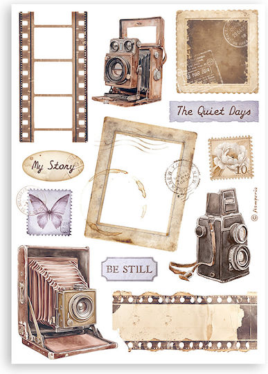 Washi Stickers Pad A5 8 Sheets Quiet Days Stamperia