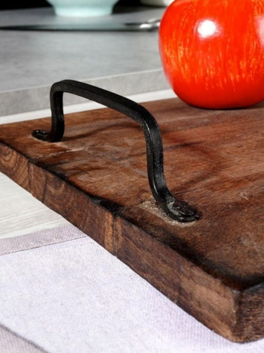 Marva Mango Servierplatte mit Griff Hölzernes 40.5x22x6cm 1Stück