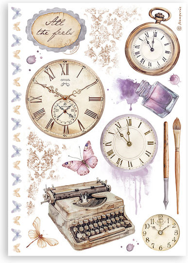 Washi Stickers Pad A5 8 Sheets Quiet Days Stamperia