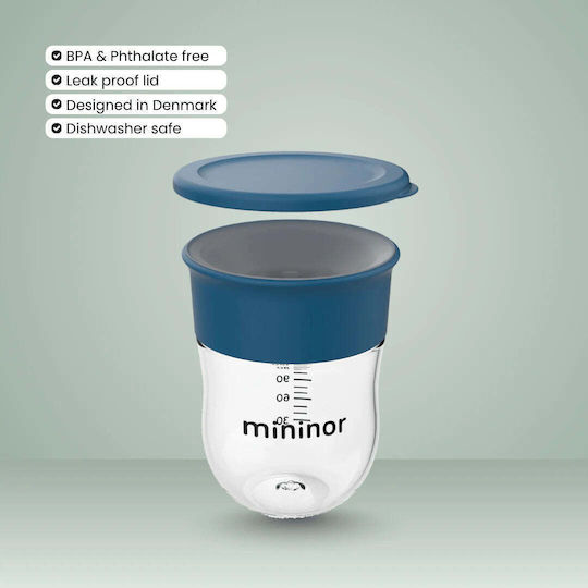 Mininor Παιδικό Ποτηράκι από Πλαστικό Μπλε 220ml