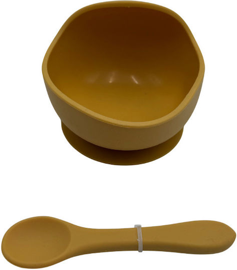 Excellent Houseware Baby Food Container Set made of Silicone Yellow 2pcs