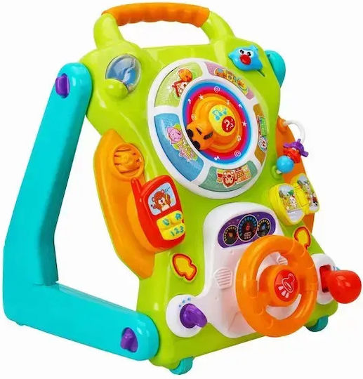 Hola Toys Multicolour Baby Push Walker for 12+ Months with Sounds