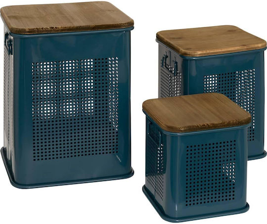 Atmosphera Set Dekorative Boxen Holz 3Stück