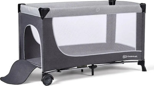 Kinderkraft Leody Laufstall Mit Matratze Grau 126x76cm