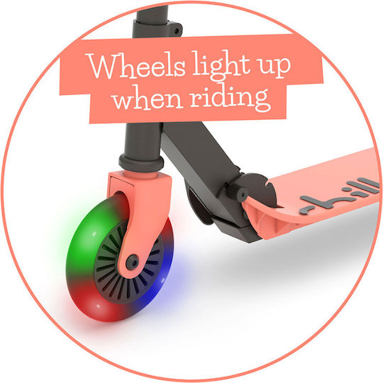 Chillafish Scuter Copii Pliabil Flexxi Glow 2 Roți Cu Iluminare LED Flamingo