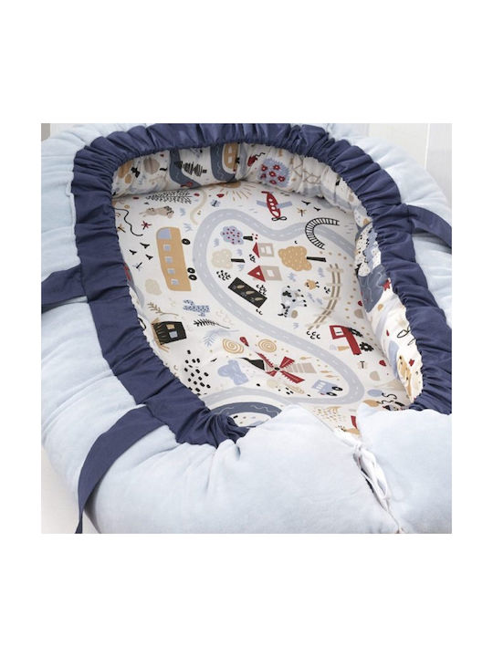 abo Baby Nest Light Blue 60x100cm