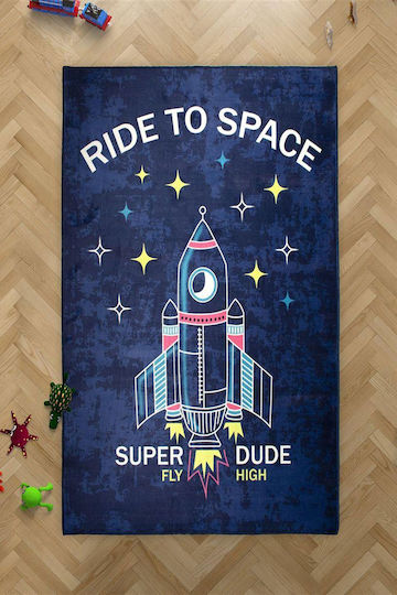 Dimcol Kinder Teppich Blau 135x200cm
