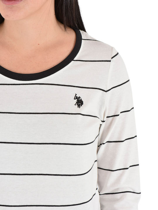 Bete Bluza Damă Mânecă Lungă Alb Galben