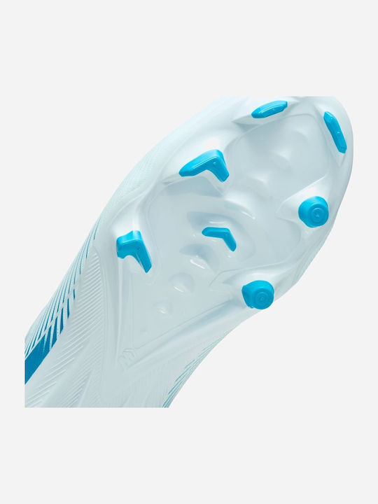 Papuci de fotbal pentru copii Zoom Mercurial Superfly 10 Academy Fg Mg cu crampoane Albastru