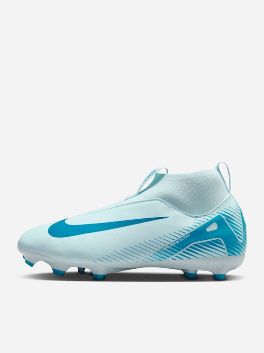 Papuci de fotbal pentru copii Zoom Mercurial Superfly 10 Academy Fg Mg cu crampoane Albastru
