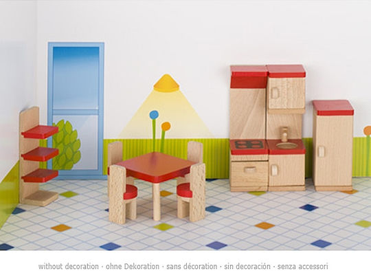 Goki Wooden Kitchen Mobilier pentru căsuță de păpuși