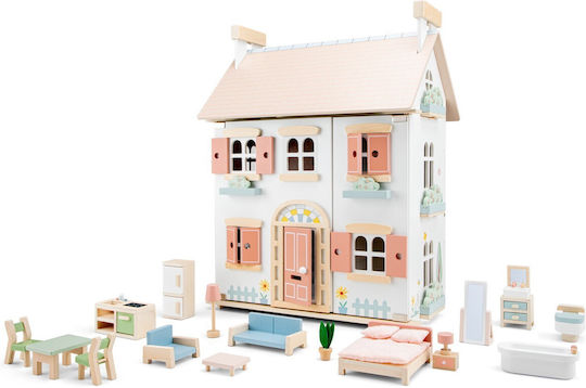 New Classic Toys Дървена Къща За Кукли 57 См