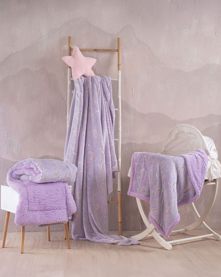 Rythmos Set Quilt-Duvet Crib Nelie Lilac 110x140cm
