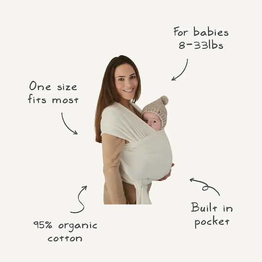 Mushie Wrap Carrier Red with Maximum Weight 15kg