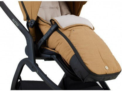 Mutsy Stroller Footmuff with Fleece Lining Brown