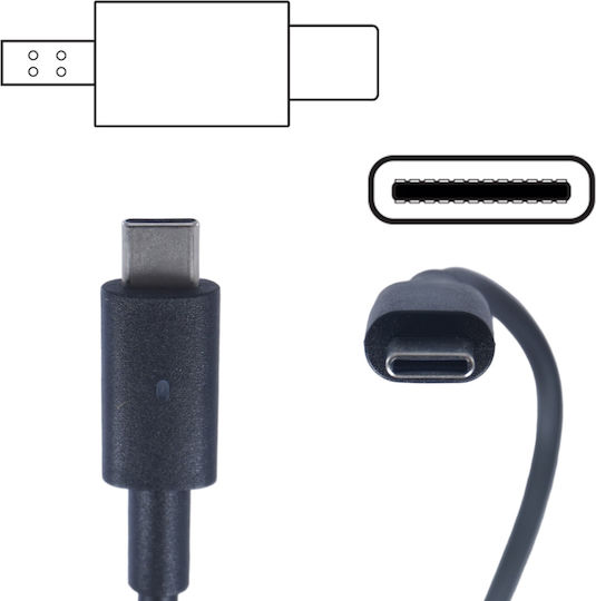 Τροφοδοτικό Laptop Ac Adapter Φορτιστή Type-c Dell Xps 15 9575 2-in-1 Precision 5530 2-in-1 Dp N 0m0h25/m0h25 0k00f5/k00f5 Da130pm170 Ha130pm170 450-ahom T4v18 Κωδ.60229