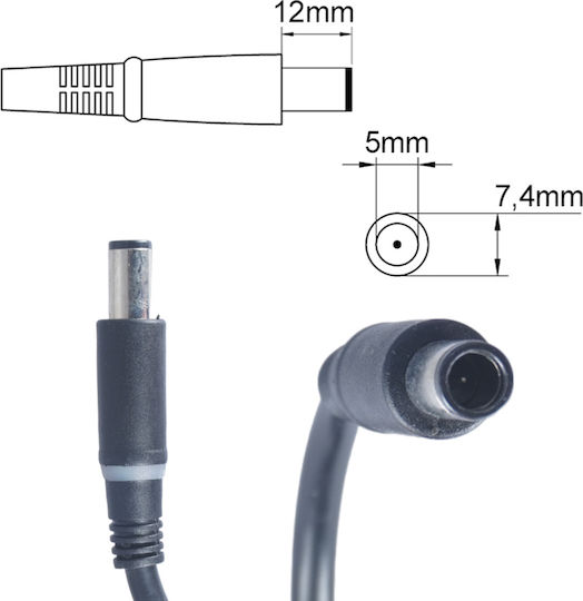 Τροφοδοτικό Laptop Ac Adapter Φορτιστής Dell 130w 0hg5d1 Hg5d1 La130pm121 Da130pe1-00 Adp-13db B 19.5v 6.7a 7.4mm X 5.0mm Laptop Notebook Charger Oem Υψηλής Ποιότητας Κωδ.60045