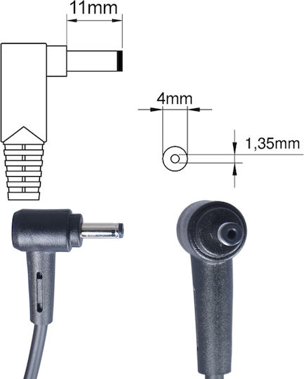 Τροφοδοτικό Laptop Ac Adapter Φορτιστής Asus Vivobook 17 X712ea Vivobook 17 X712ea-au511w 17 X712ea-au683w 0a001-00895200 Κωδ.60054
