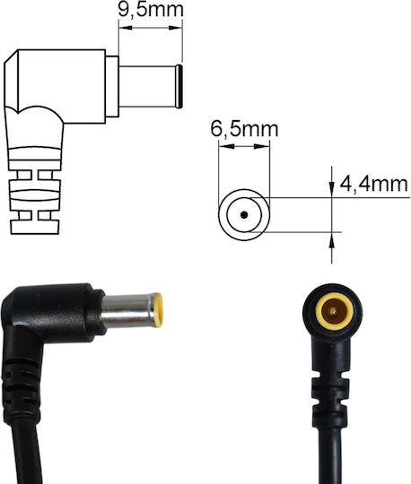 Netzteil Ladegerät für LG LED LCD Monitor LCAP21C LCAP25B E1951S E2251S E2051S 27EA63V EAY65890005 ADS-45FSQ-19 19V 2.10A 40W 6.5mm*4.4mm Monitor Ladegerät Code 60311