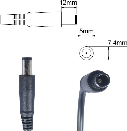 Adaptor Încărcător Alimentare Laptop Dell Latitude E7270 0nvv12 Cod OEM.60042