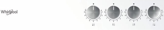 Whirlpool Gas Cooktop Autonomous 60x51εκ. White